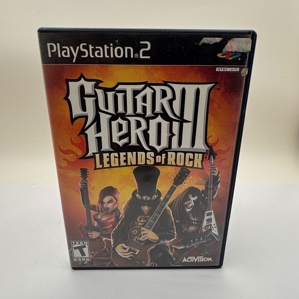 Guitar Hero III 3: Legends Of Rock PS2 (Sony PlayStation 2, 2007) Complete